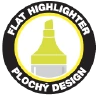 flat highlighter plochý design